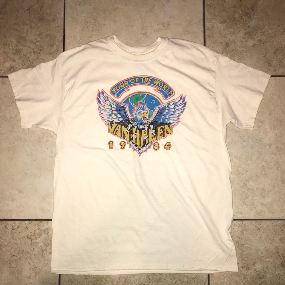 VTG Vintage Shirt Van Halen Tour of the world Lrg